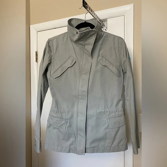 NWT Puma Limestone Gray Cotton Twill Jacket Size Small - Picture 2 of 10